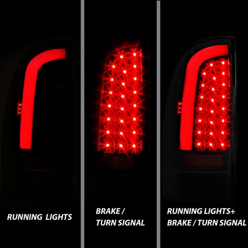 LED Tube Bar for 05-15 Toyota Tacoma Tail Light Brake Parking Lamps Black
