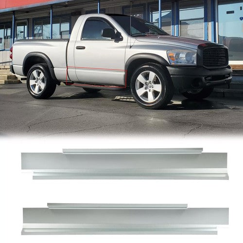 DURAFORCE Slip On Rocker Panels for 02-08 Ram 1500 03-09 06 07 2500 3500 Standard Cab 2Dr