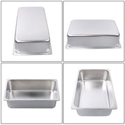 DURAFORCE Table Pans Full Size 2 Pack 6 Inch Deep Restaurant Steam Table Pans Without Lid