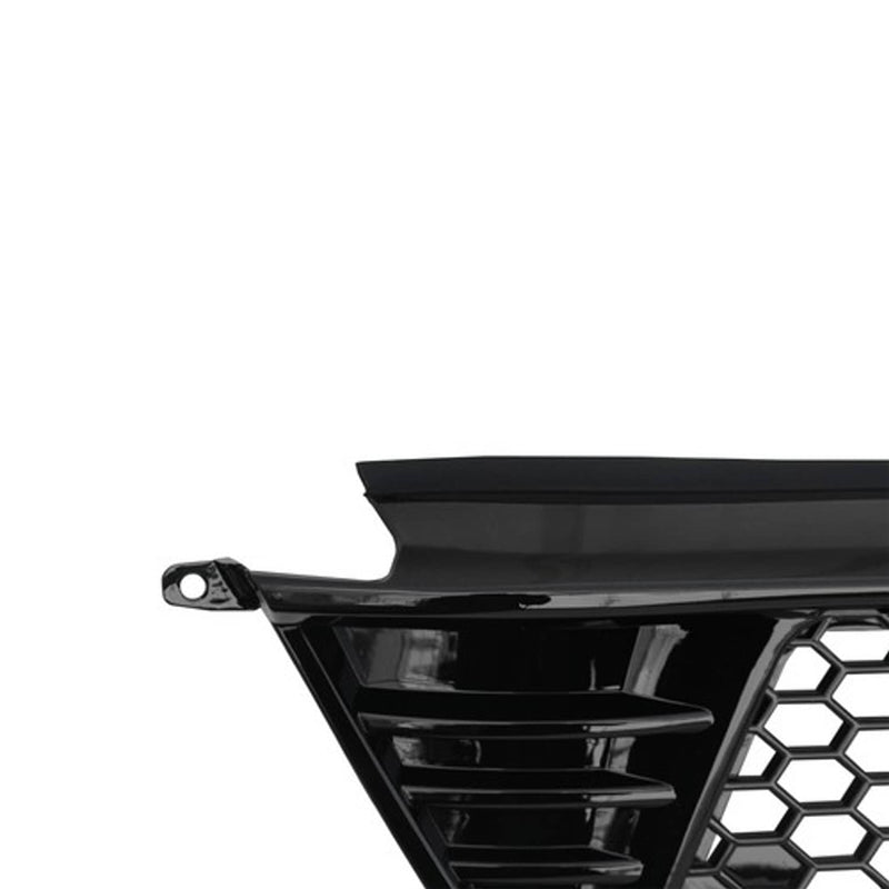 DURAFORCE Fit 2022-2024 Honda Civic 4DR Glossy Black Front Bumper Lower Grille Honeycomb