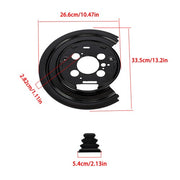 DURAFORCE Pair Rear Set of 2 Brake Dust Shields For Ram 1500 2015-2019 924-235 4779823AC