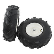 DURAFORCE 13x5.00-6" Rubber Tiller Tire & Wheel 1" Axle Size For Garden Tractor Tire 2Pack