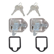 DURAFORCE 4-3/8" x 3-1/4" 2 Stainless Door Lock For RV Trailer Toolbox Handle Latch Key
