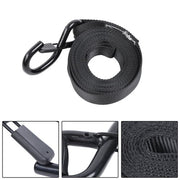 DURAFORCE 4 Pack Steel Ratchet Strap Black Fracture Strength 2200lbs 1in*15ft S Hooks