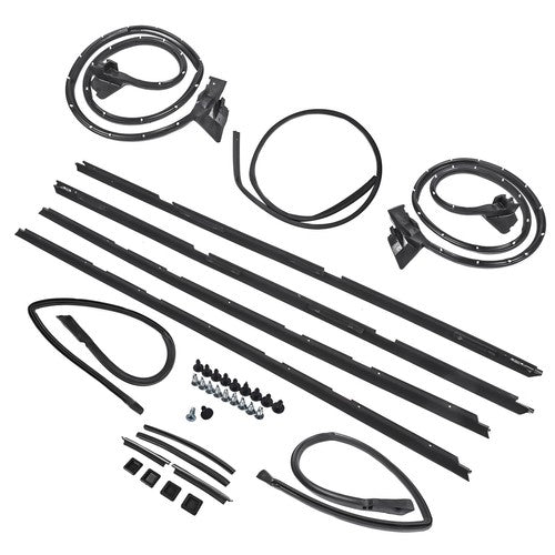 DURAFORCE 17Pcs Door Tailgate Weatherstripping Seal Kit 2135478 Fits 78-87 Chevy El Camino