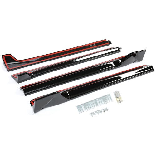 Side Skirts Extension Rocker Panels Black for Tesla Model 3 2017 2023