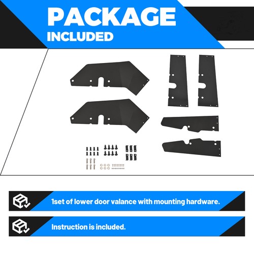 Lower Doors Valance Inserts Fender Trim for RZR Pro XP 20 25 2x Pro R Turbo R