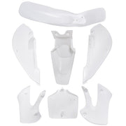 DURAFORCE For Kawasaki KX 65 KLX 110 DRZ110 Suzuki RM65 Plastic Fender Fairing kit White