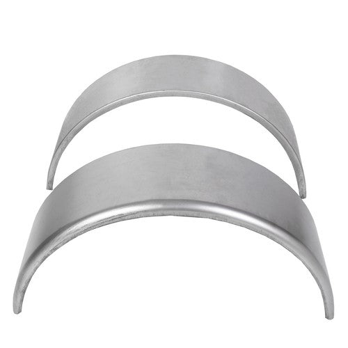 DURAFORCE For 14"-16" Wheel Steel Round Single Axle Trailer Fenders with Back Plate 2PK