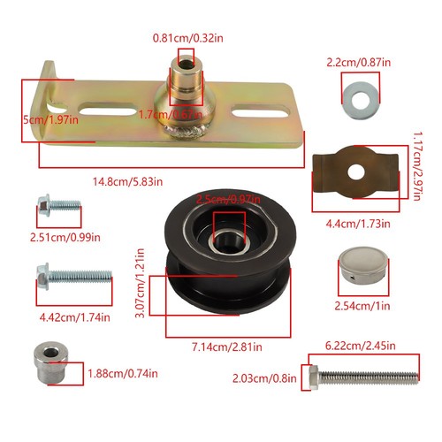 DURAFORCE Pulleys & Idler Leather Belt Kit 126-0316 126-7890 131-4506 For Toro Walk Behind
