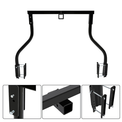 DURAFORCE Black Steel Bike Bunk Trailer Carrying System For Most A Frame Trailers 100lbs