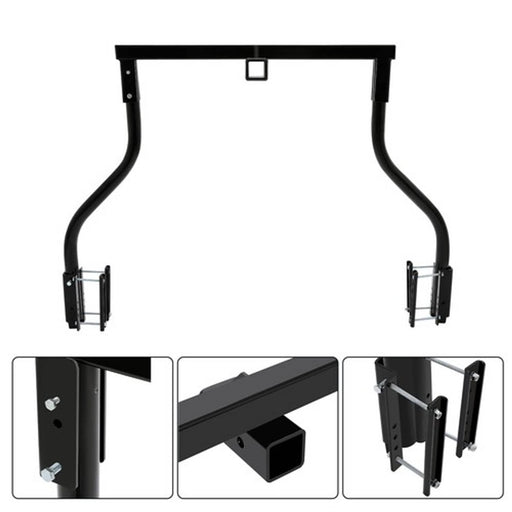 DURAFORCE Black Steel Bike Bunk Trailer Carrying System For Most A Frame Trailers 100lbs