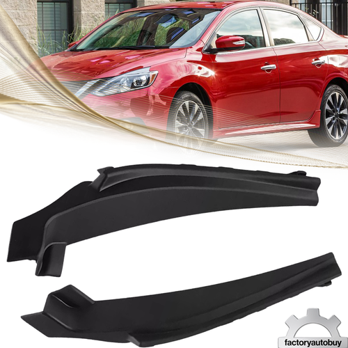 DURAFORCE For 2013-2019 Nissan Sentra Front Windshield Wiper Side Cowl Extension Cover 2PC