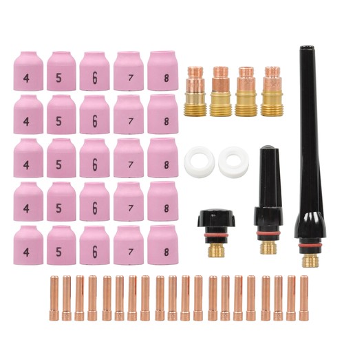 DURAFORCE 58 Pcs Tig Welding Torch Kit 040"~1/8" Gas Lens for Wp9/2