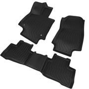 DURAFORCE TPE Floor Mats Liners for Toyota RAV4 2019-2025 Not for Hybrid or Prime Black