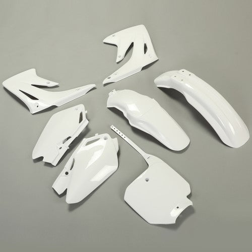 DURAFORCE White Restyled Plastic Kit Shrouds Fenders Fairing For Honda CR85R CR85RB 03-07