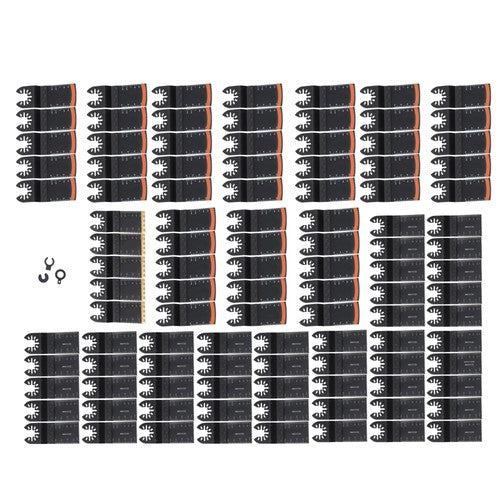DURAFORCE Universal Multi Tool Blades Titanium & HCS Oscillating Saw Blades Set of 105