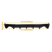 DURAFORCE For 2014-2016 Lexus IS250 IS350 IS200T F Sport Rear Lower Diffuser Lip Splitter