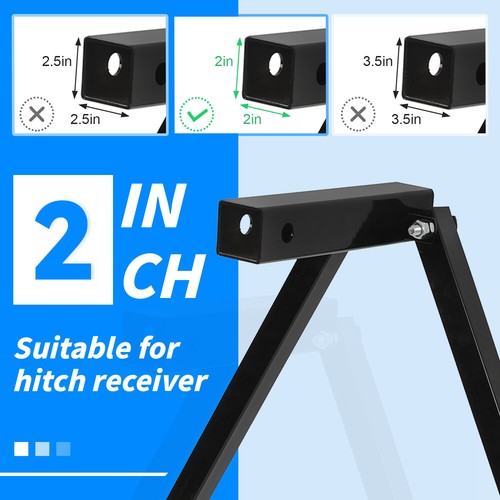 Hitch Mount Stabilizer for RV with 2 Inch Receivers Motorhomes Truck Travel Trailers