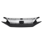 DURAFORCE For 2016 2017 2018 Honda Civic Front Upper Grille Grill&Fog Lights Lamps Set