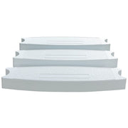 DURAFORCE 3pcs Universal 18" Swimming Pool Ladder Steps Molded Rung Pedal Accessory Tread