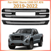 DURAFORCE Grille Covers Grill Overlay Gloss Black for 2019-2022 for GMC Sierra 1500 SLT AT4