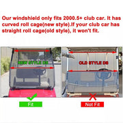 DURAFORCE For Club Car DS 2000.5 -UP Golf Cart Folding Tinted Windshield Windscreen