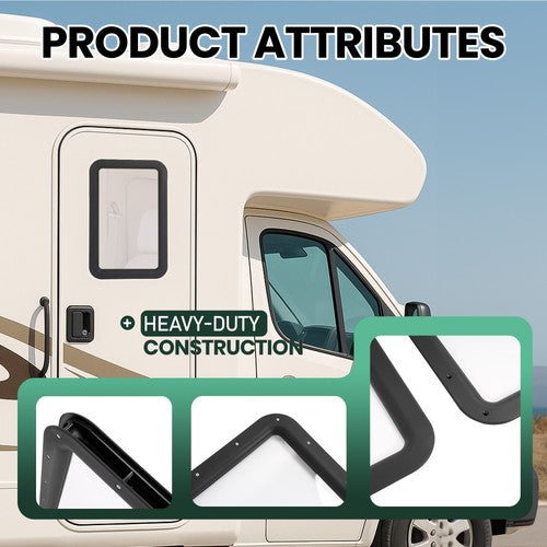DURAFORCE Entry Door RV Window Clear Glass For Universal RV Trailer Camper Motorhome