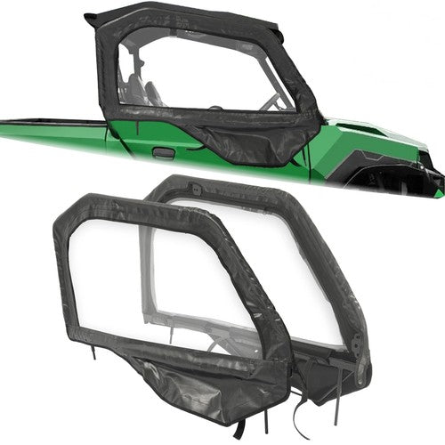 DURAFORCE Left+Right Door Kit Side Windows For Polaris General 1000 Universal Steel Frame