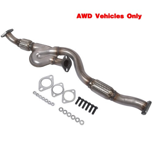 DURAFORCE Exhaust Front Flex Y Pipe for Kia Sportage EX LX 2.7L V6 2656CC AWD 2005-2008