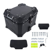 DURAFORCE 45L Motorcycle Top Box with Safety Lock Waterproof Trunk Luggage Storage Case