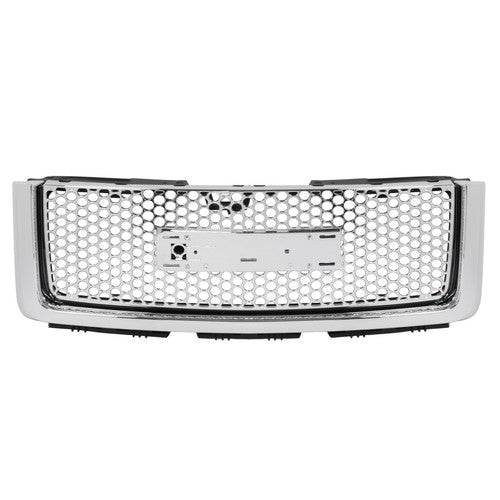 Upper Lower Grille Hood Molding Chrome for 2007-13 GMC Sierra 1500 Denali Pickup