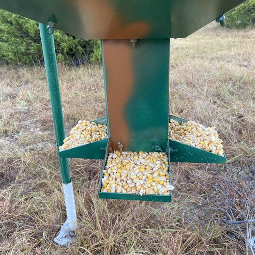 DURAFORCE For Deer Turkey Big Wild Game Hunting 450lb Gravity Feeder Zinc-Plated
