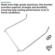 DURAFORCE Golf Cart Front Roof Top Strut Support Bracket For 82-99 Club Car DS & Carryall