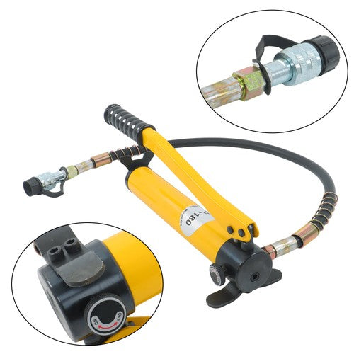 DURAFORCE 20T Low Profile Hydraulic Jack Porta Power Kit + CP-180 Manual Hydraulic