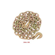 DURAFORCE Chain and Bundle Kit Steel Red 3/8in-1/2in×10ft G80 Width 24-31in Steel 9215lbs