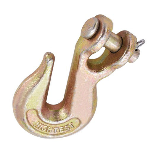 DURAFORCE 10 Pcs 5/16" Clevis Chain Grab Hook Wrecker Tow Chain Truck Trailer Tie
