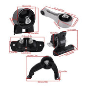 DURAFORCE 5Pcs Engine Mounts&Transmission Mount 5147774ac For 10-14 Dodge/11-14 Chrysler