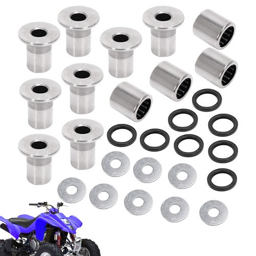 DURAFORCE Silvery A Arm Bushing Bearing Shaft Kit for Kawasaki KFX400 Suzuki LTZ400 Z400