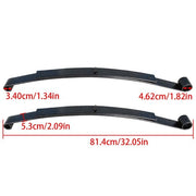 DURAFORCE Heavy Duty Rear 2 Leaf Spring Kit With Bushing & Sleeves For EZGO RXV Golf Cart