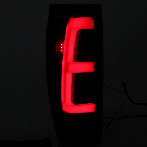 LED Tube Bar Black Smoked Tail Lights Pair for 2002-06 Chevy Avalanche 1500 2500