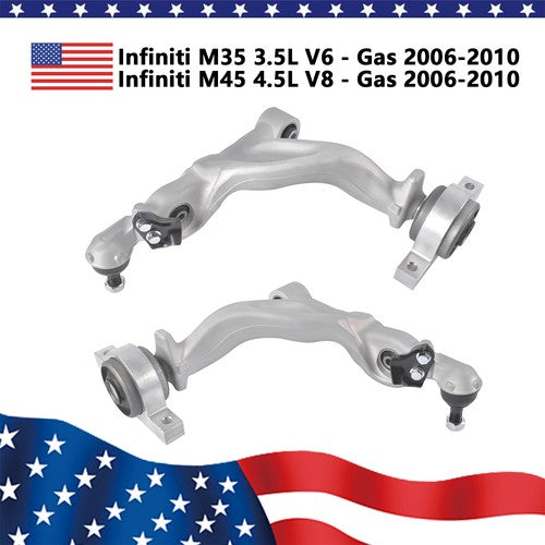 DURAFORCE Front Lower Control Arms & Ball Joints Left Right for Infiniti M35 M45 2006-2010