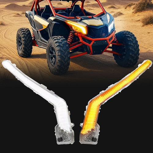 DURAFORCE LED Turn Signal Light Chrome for Can Am Maverick X3 Max R XDS XRS Turbo 17 25
