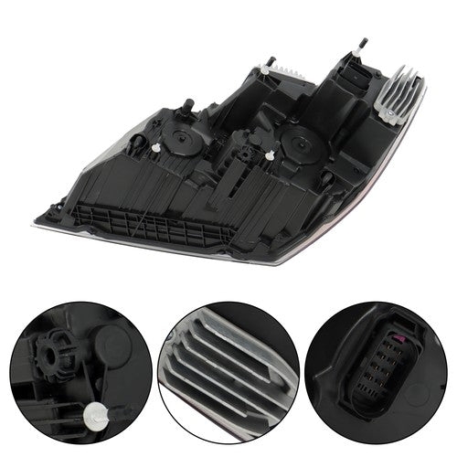 DURAFORCE Right Headlight Assembly Black With LED Fit For Freightliner Cascadia 2018-2023
