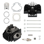 DURAFORCE 50cc Engine Piston Cylinder Head Top End Kit For 1979-2009 Yamaha PW50