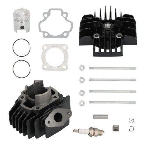 DURAFORCE 50cc Engine Piston Cylinder Head Top End Kit For 1979-2009 Yamaha PW50