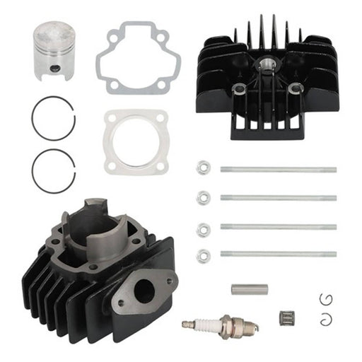 DURAFORCE 50cc Engine Piston Cylinder Head Top End Kit For 1979-2009 Yamaha PW50