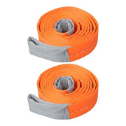 DURAFORCE 2 PCS Polyester Rigging Straps 2" x 10' 18800lbs Capacity Lifting Sling Straps