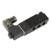 DURAFORCE 1/8'' 5 Port, 2 Position Pneumatic Solenoid Valve, 110V AC Coil, Air Return