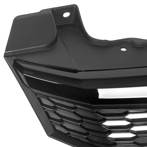 Front Upper Grille Honeycomb Painted Black for Honda Civic 4DR Sedan 2012